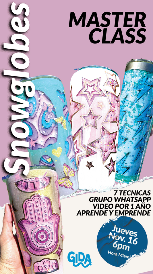 Grabación - MASTERCLASS Vasos tipo Snowglobes
