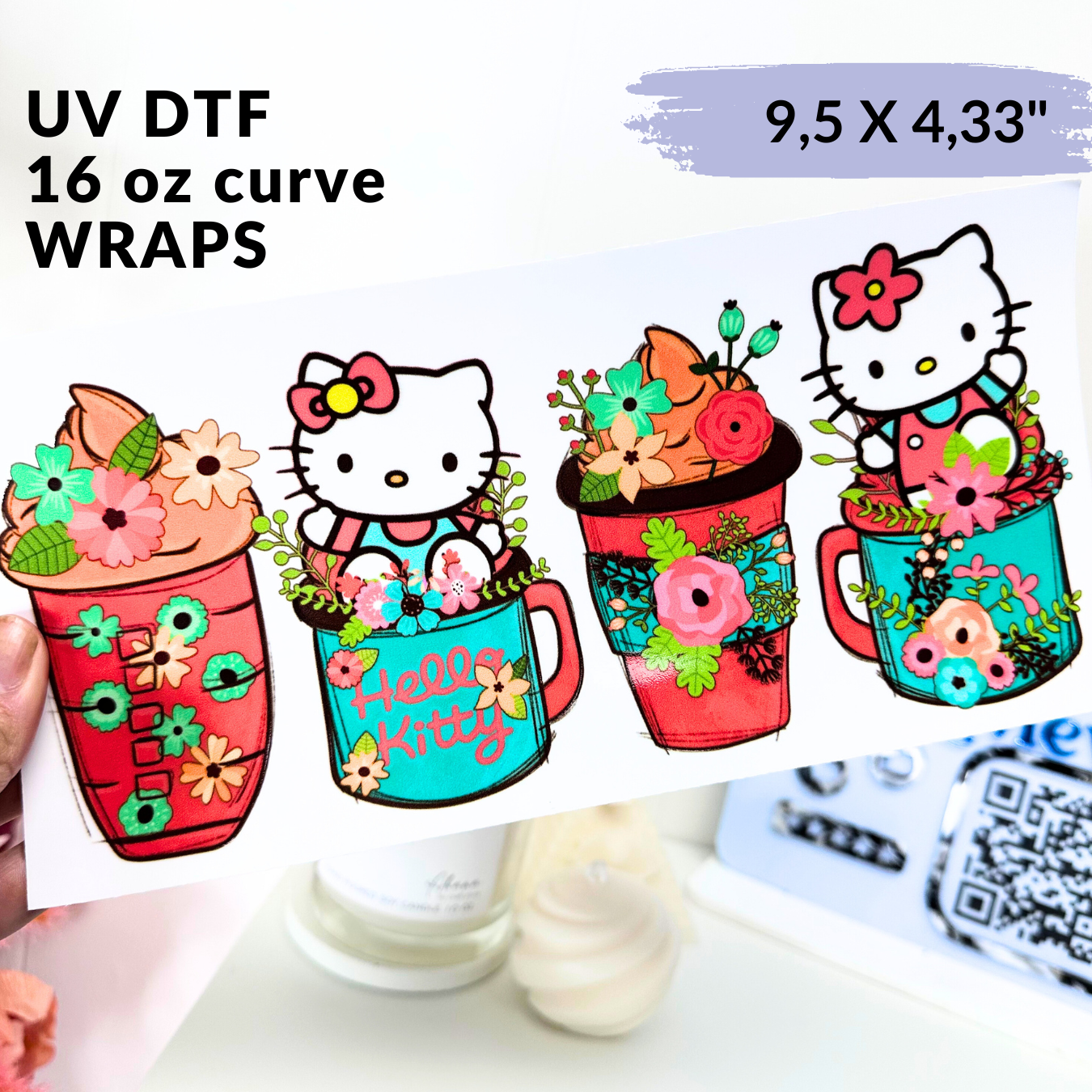 UV DTF - Hawaiian Coffee Libbey cup Wrap