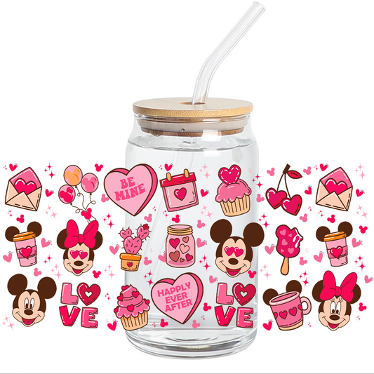 Cup Wrap Stickers UV DTF - More Love is Needed BE MINE Libbey cup Wrap - STICKERS