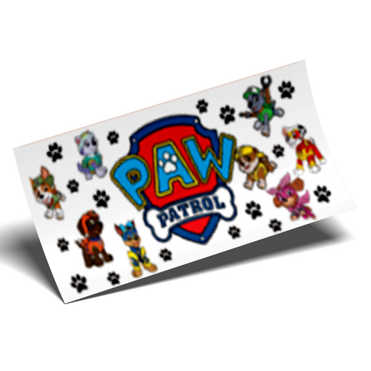 UV DTF Stickers Wrap - Paw Patrol logo