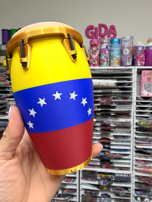 3D Printed Venezuela Conga Can Cooler for 12oz