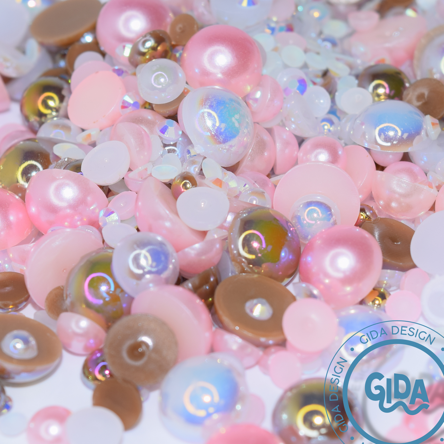Nude Flat Back Pearl Mix - 1.2 oz