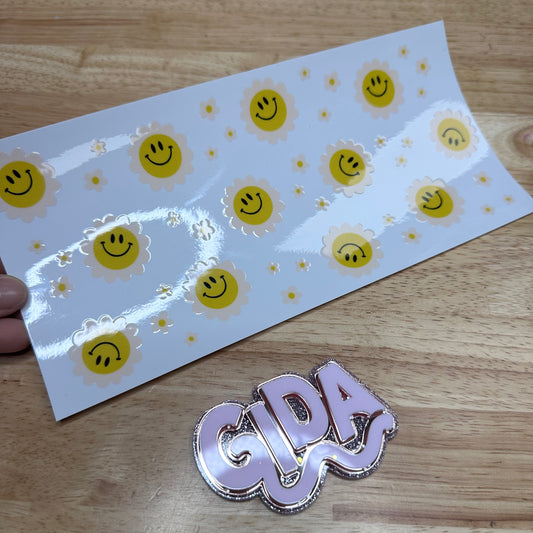 UV DTF Stickers Wraps - Caritas Gorditas Libbey cup Wrap