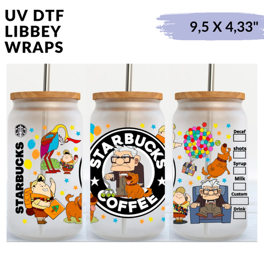 UV DTF Wrap Stickers - Black Logo up Wrap