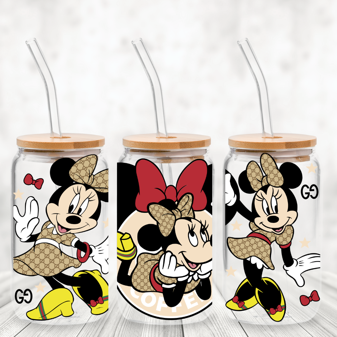 UV DTF - Minnie Luxury Libbey 16 oz cup Wrap
