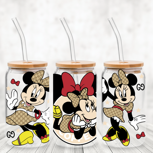 UV DTF - Minnie Luxury Libbey 16 oz cup Wrap