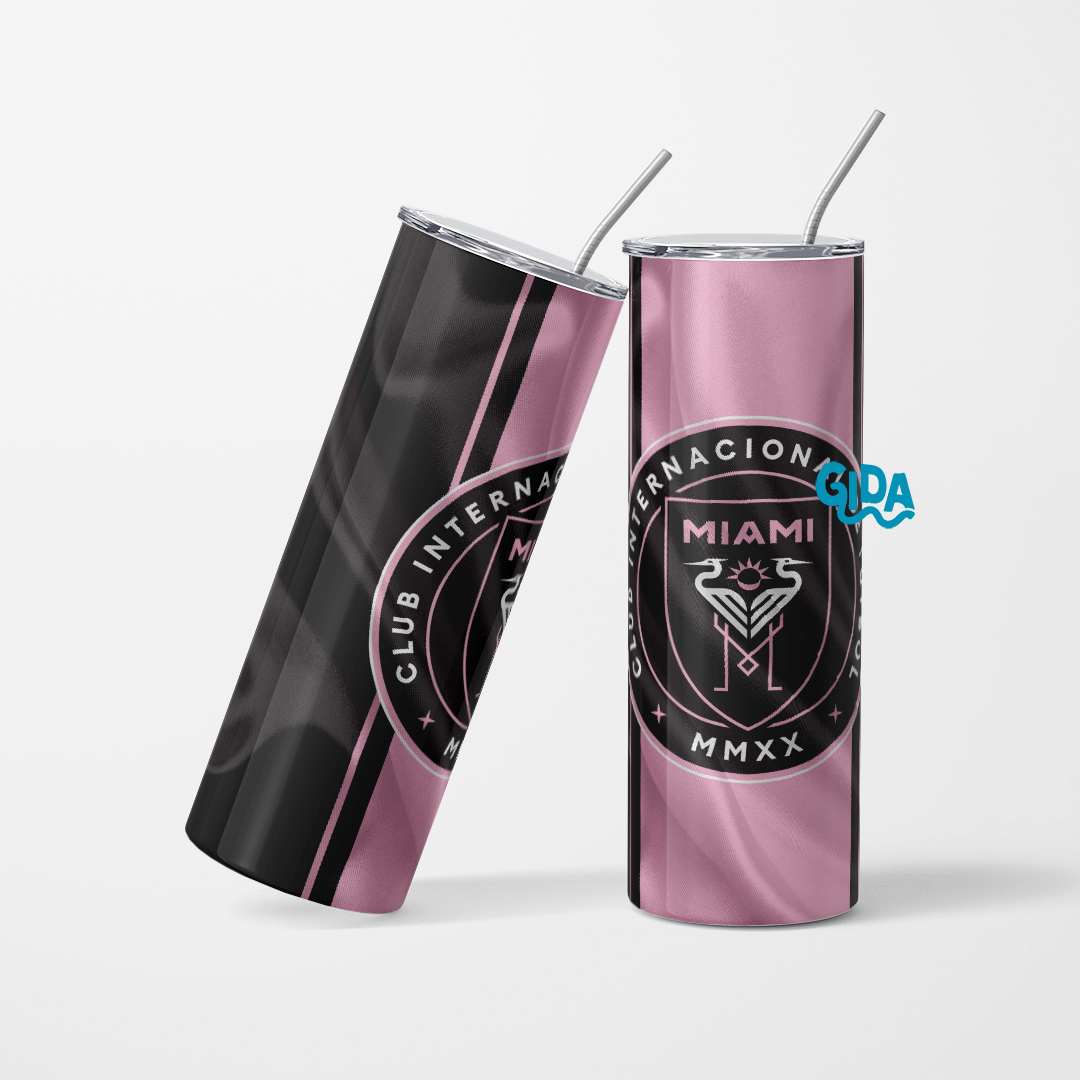 Miami Silk Soccer Club Straight 20oz Tumbler wrap Vinyl
