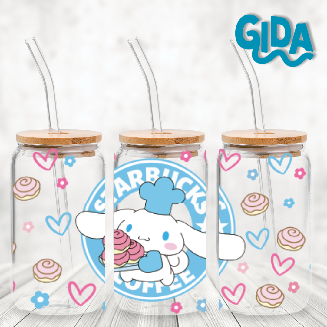 Cup Wrap Uv dtf Stickers WRAP - Chef Cinnamon Coffee libbey cup Wrap