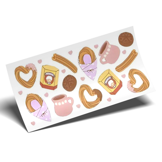 Cup Wrap Stickers UV DTF - Churro abuelita's