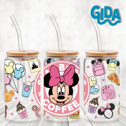 Cup Wrap UV DTF Stickers - Pink Happy Magic Items cup Wrap