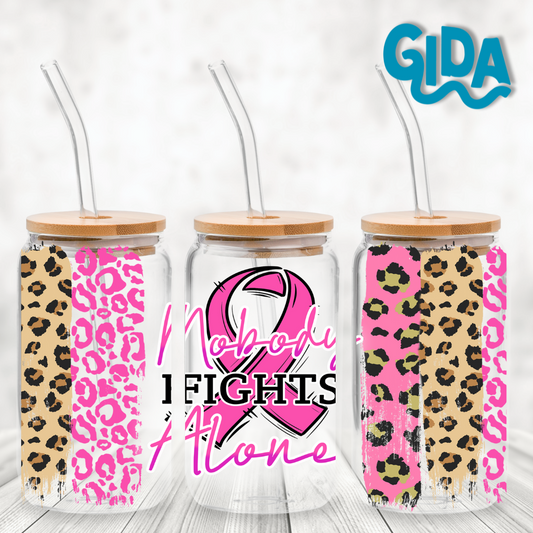UV DTF Stickers Wraps - Cancer fighters Libbey cup Wrap