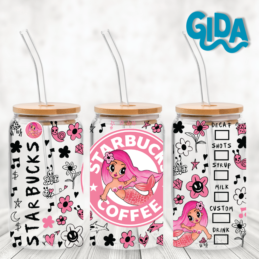 UV DTF - Mermaid Karol g Libbey cup Wrap