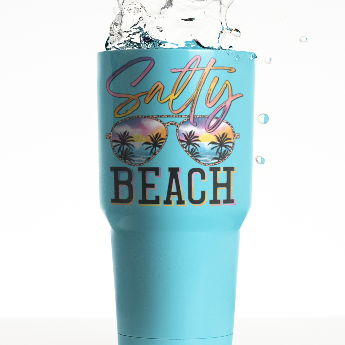 UV DTF STICKER - Salty Beach (No background)
