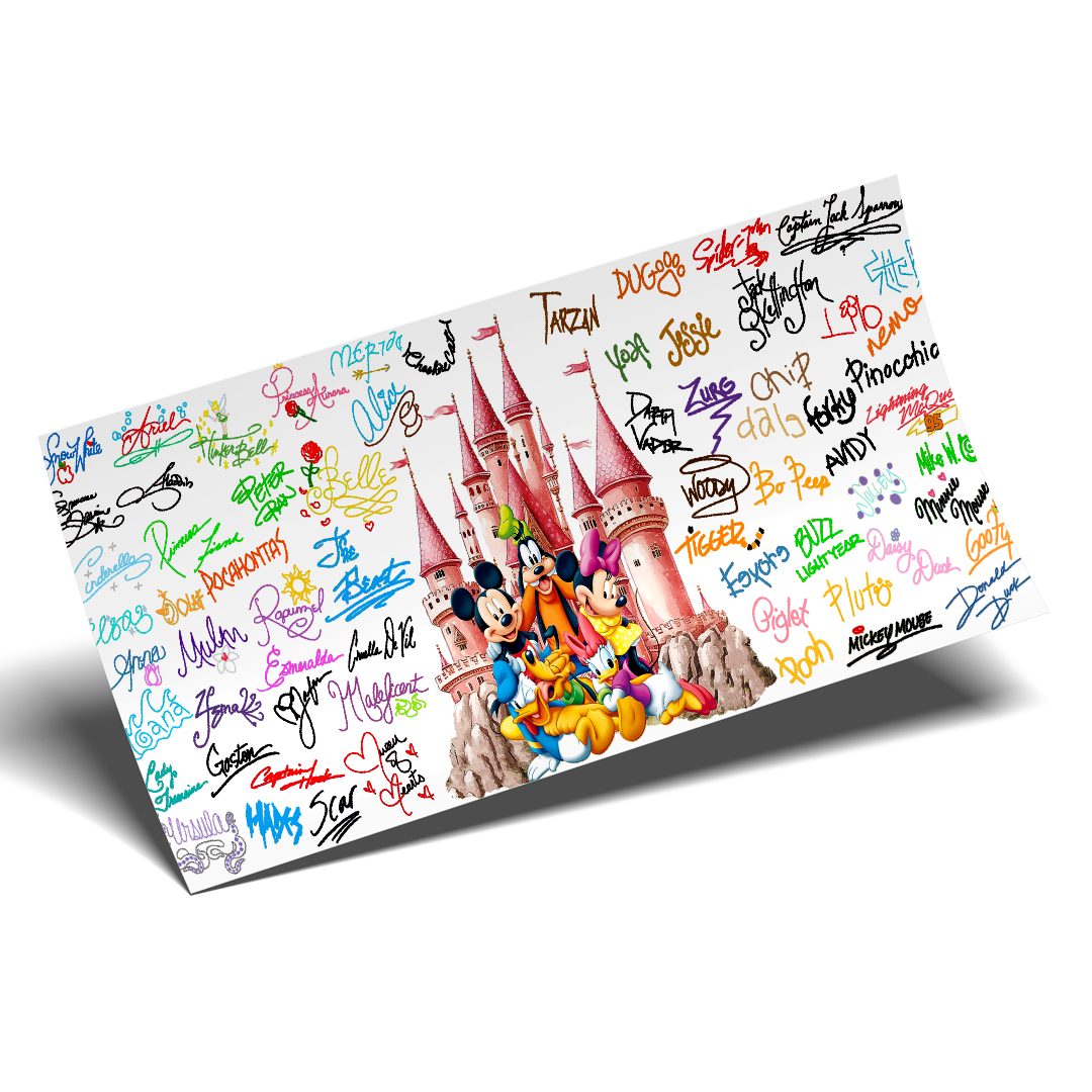 Cup Wrap Stickers UV DTF - Magic Castle Friends