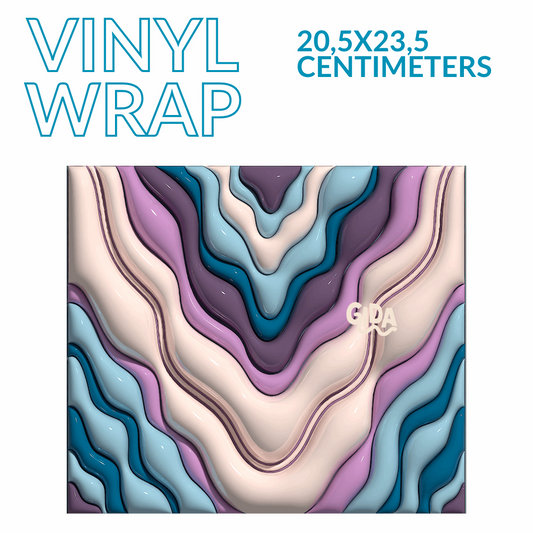 3D - Purple Geode Straight 20oz Tumbler wrap Vinyl