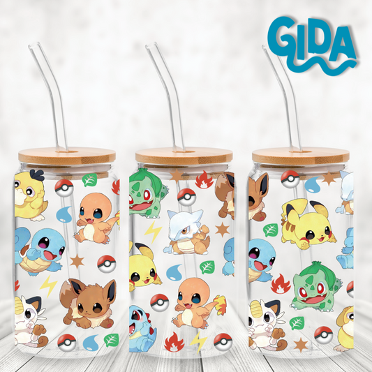 UV DTF Wrap Stickers - Minis Pokes Libbey cup Wrap