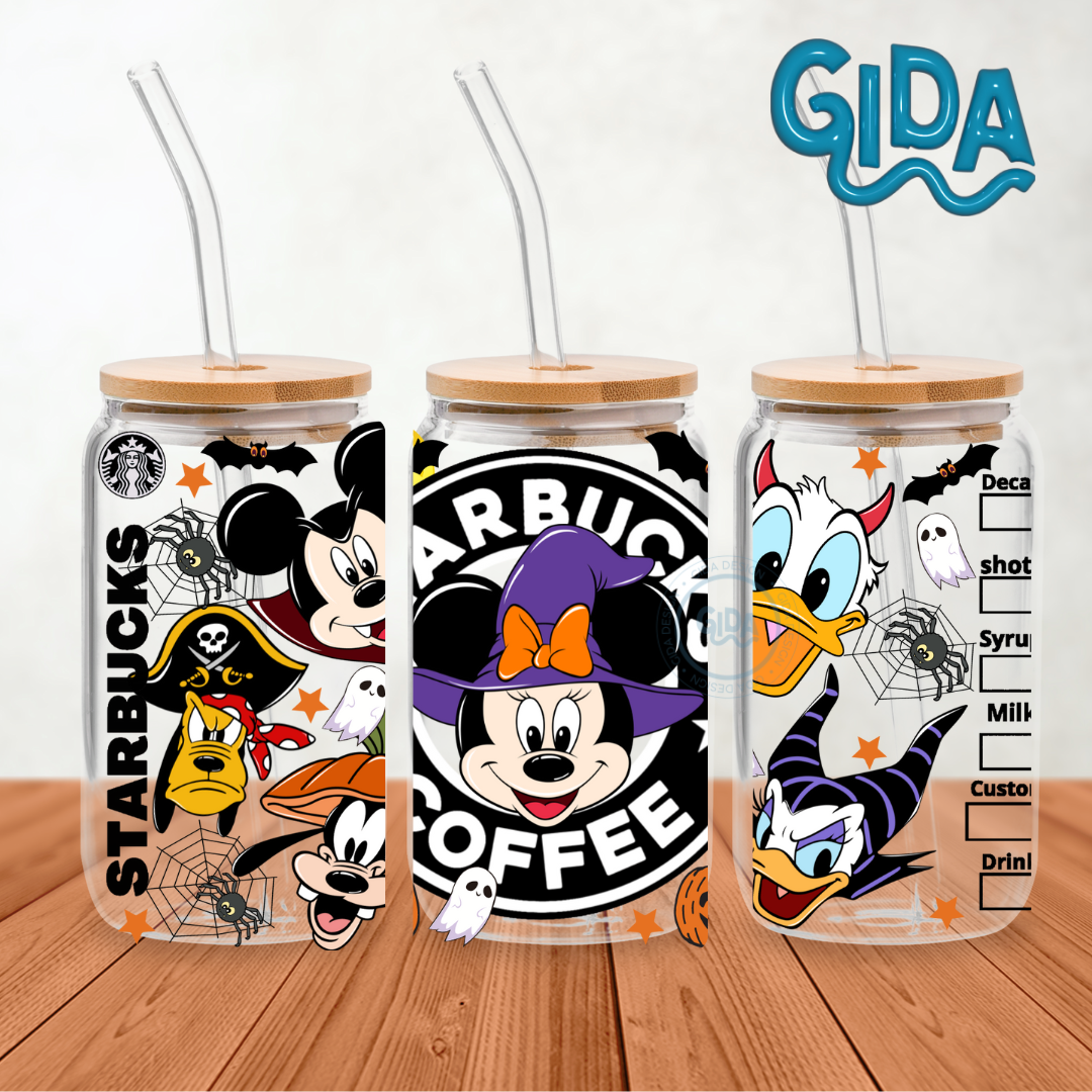 UV DTF - Magic Halloween libbey cup Wrap