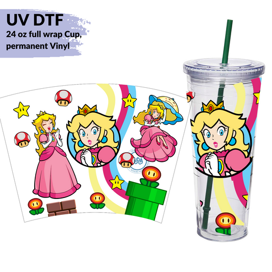 UV DTF - Peach 24 oz Permanent wrap