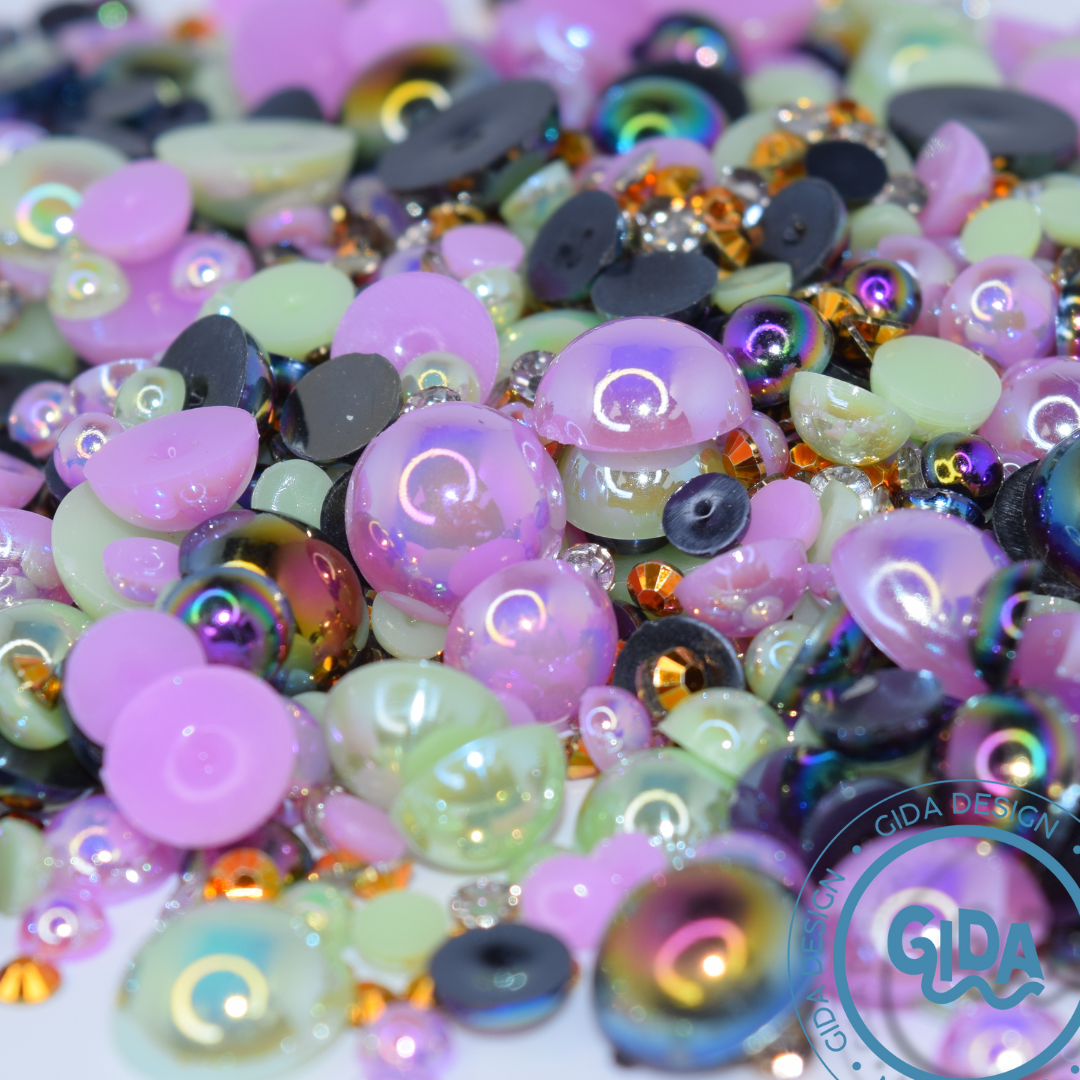 Halloween Flat Back Pearl Mix - 1.2 oz