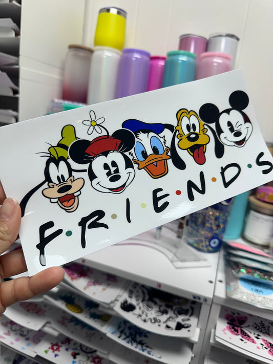 UV DTF - Friends Mouse Libbey cup Wrap