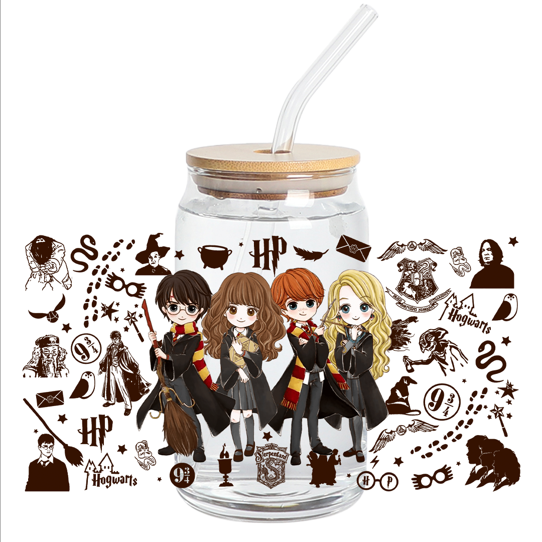 Cup Wrap Stickers UV DTF Stickers Wrap - 4 wizards Libbey