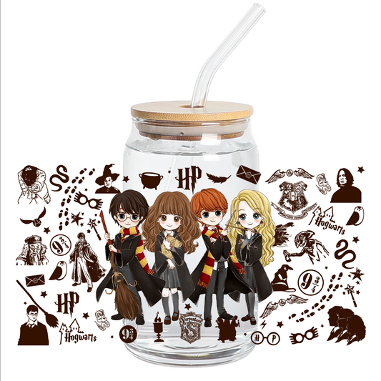 Cup Wrap Stickers UV DTF Stickers Wrap - 4 wizards Libbey