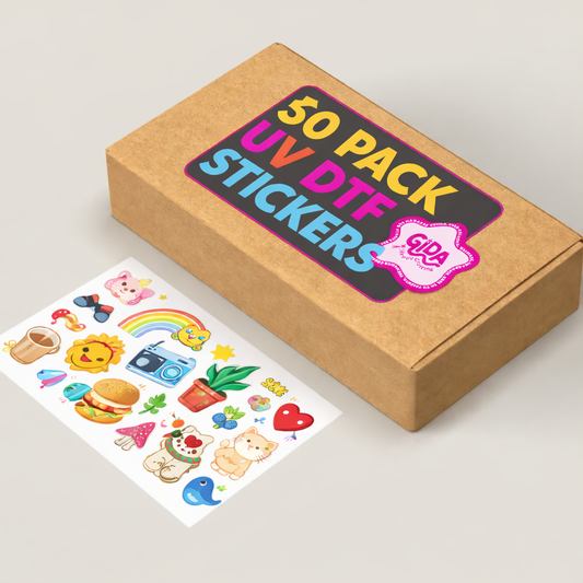 50 UV DTF Cup Wraps Bundle โ 16oz Libbey Glass Cans | Ready to Press Designs