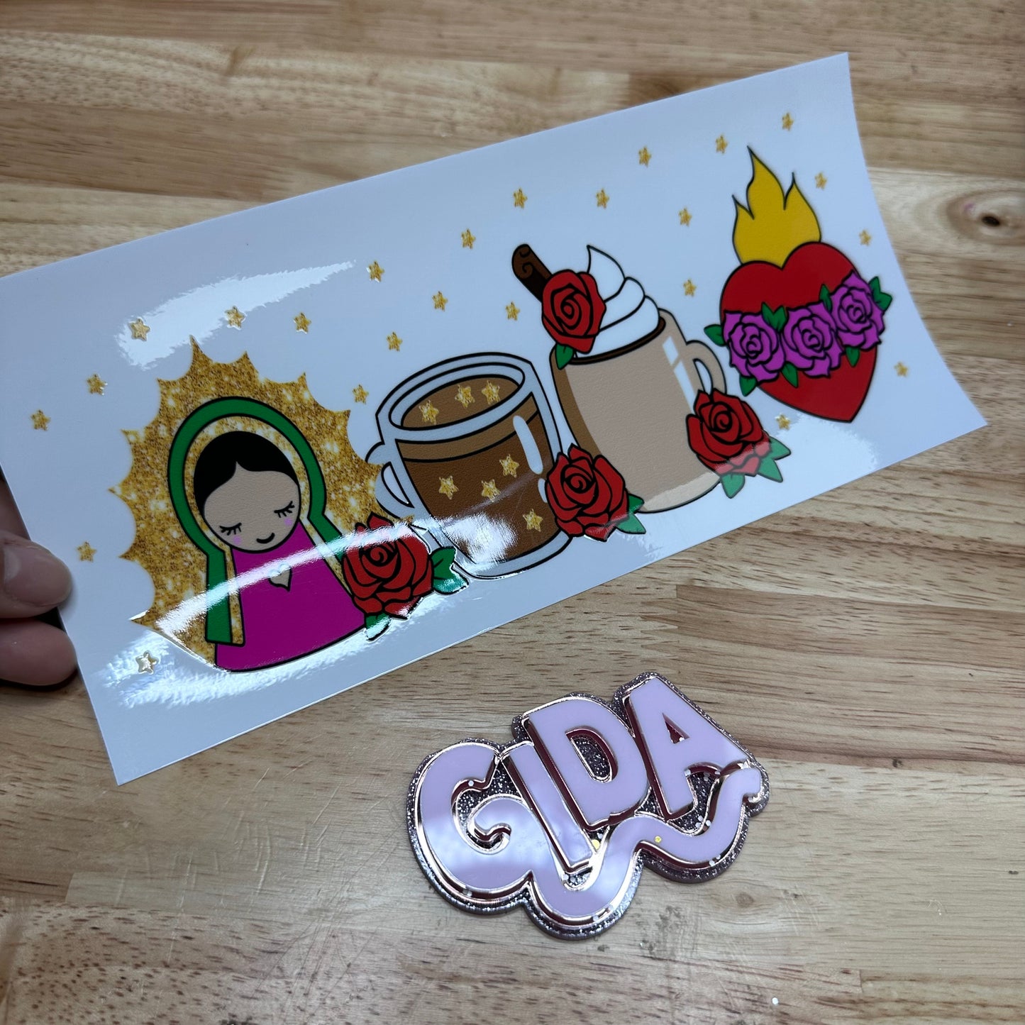 UV DTF - Virgencita Libbey cup Wrap