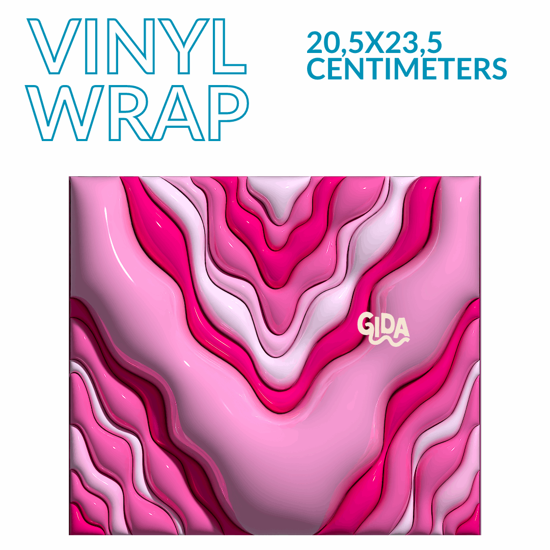 3D - Pink Geode Straight 20oz Tumbler wrap Vinyl