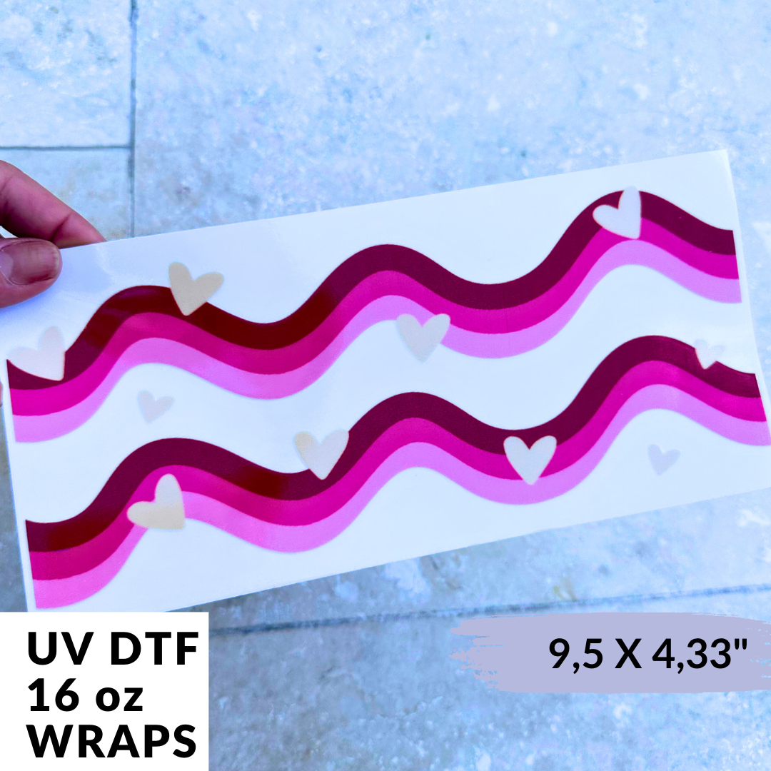 UV DTF - Groovie Love Libbey Wrap