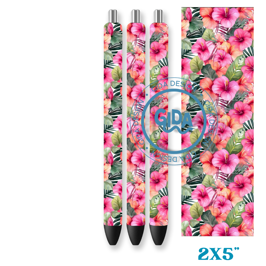 6ct - Tropical Set Pen Wrap permanent Vinyl