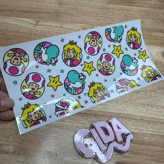 Cup Wrap Uv Dtf Sticker - Peaches Peaches Libbey cup Wrap