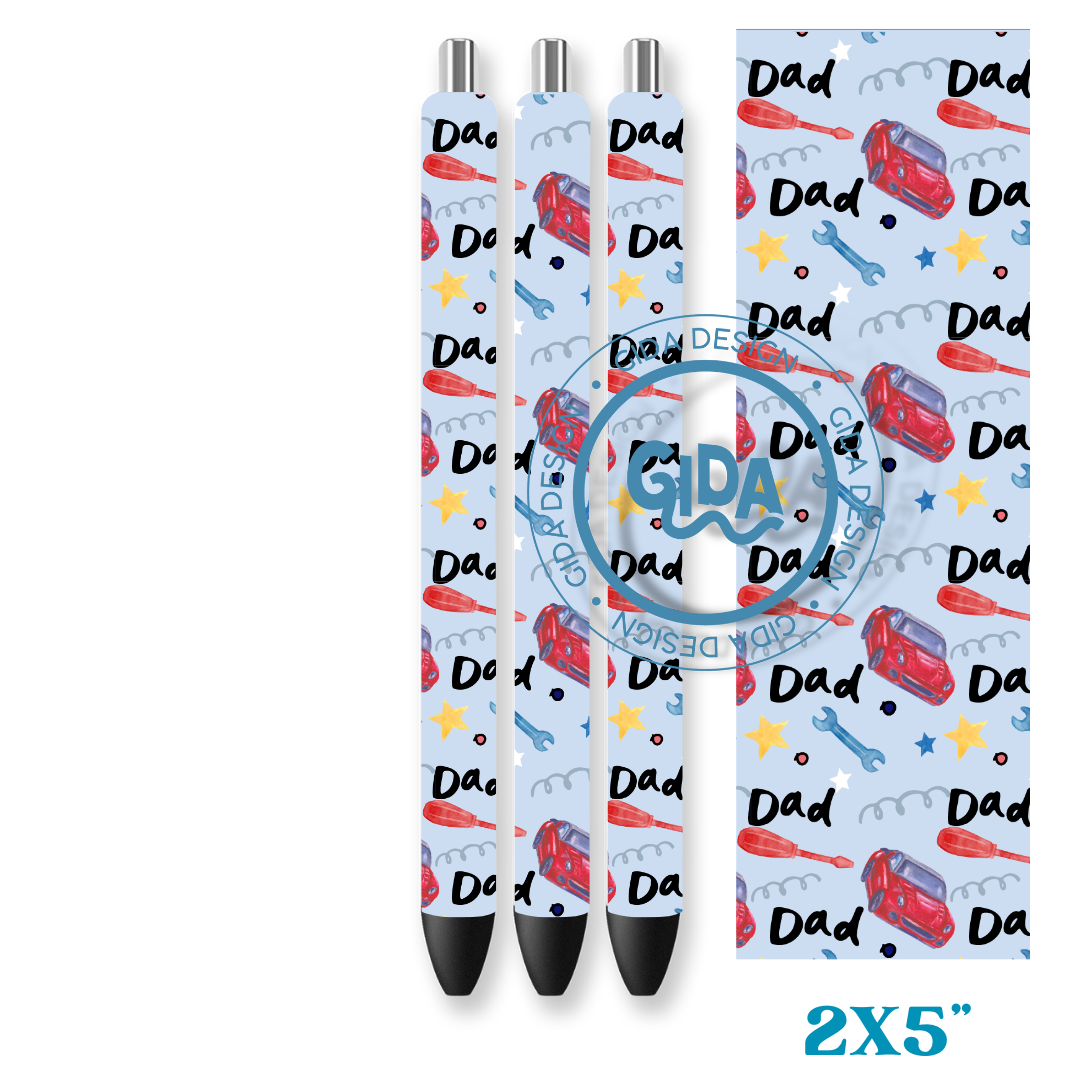 6ct Pen Set Fathers Day EXCLUSIVE DESIGNS Pen Wrap