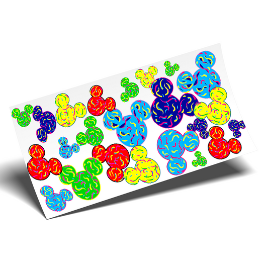 Cup Wrap UV DTF - Watercolor Magic Moussies libbey cup Wrap