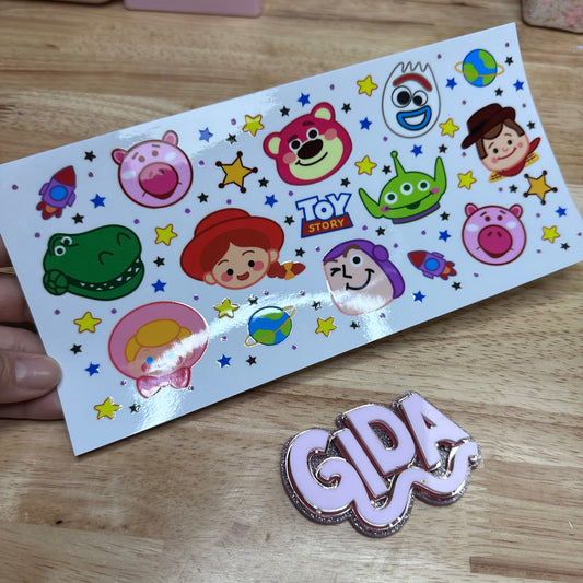 UV DTF - Caricaturas Faces Libbey cup Wrap