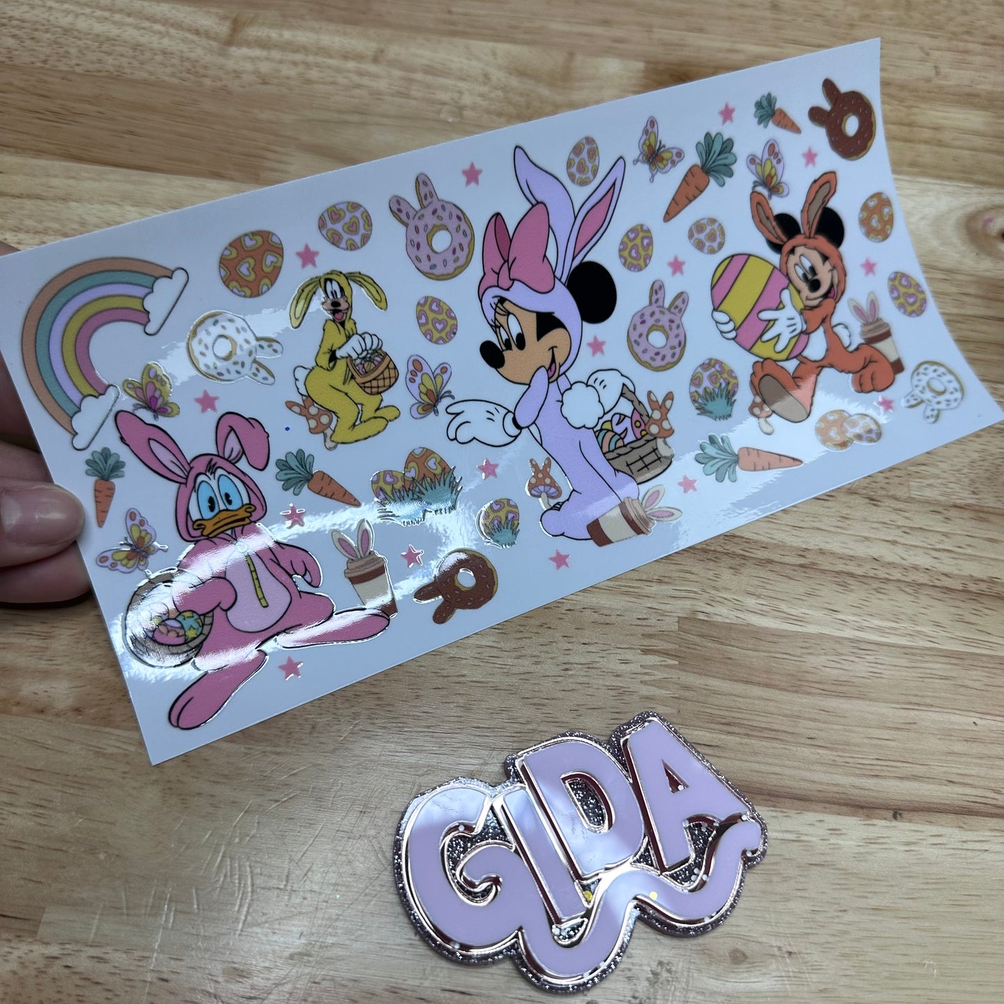 UV DTF - Conejitos Libbey cup Wrap