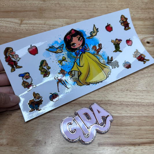 UV DTF - Princess Durmiente Libbey cup Wrap