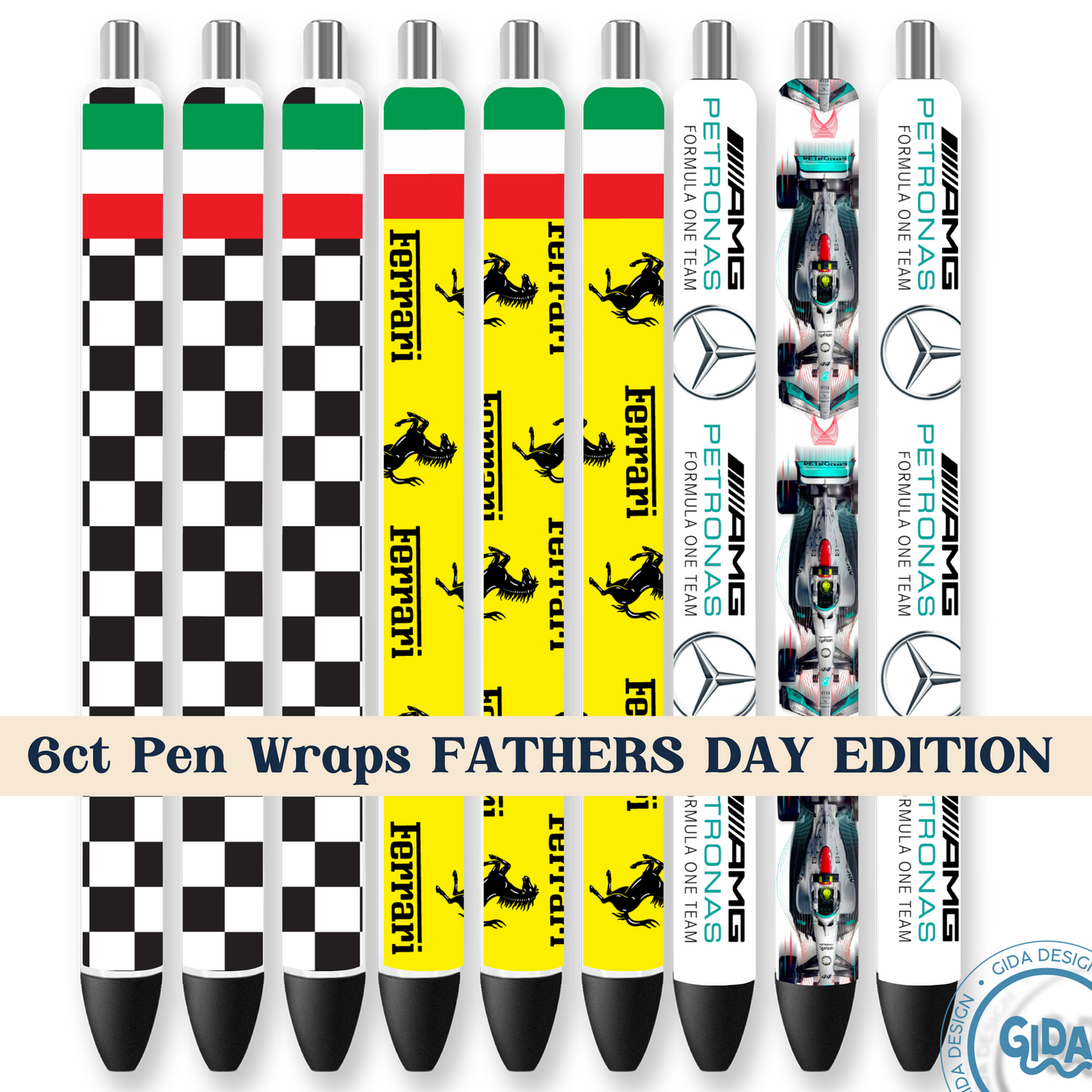 6ct Pen Set FATHER'S DAY EDITION Pen Wrap