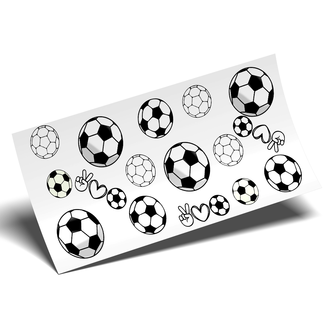 Cup Wrap Sticker - UV DTF Soccer Lover fútbol