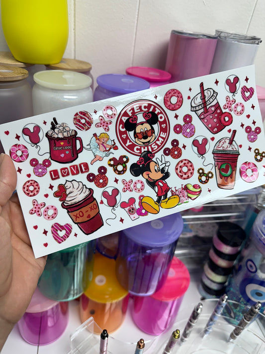 UV DTF - CAFECITO Y CHISME raton Libbey Wrap