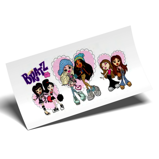 UV DTF Stickers Wrap - BRATZ 3 HEARTS