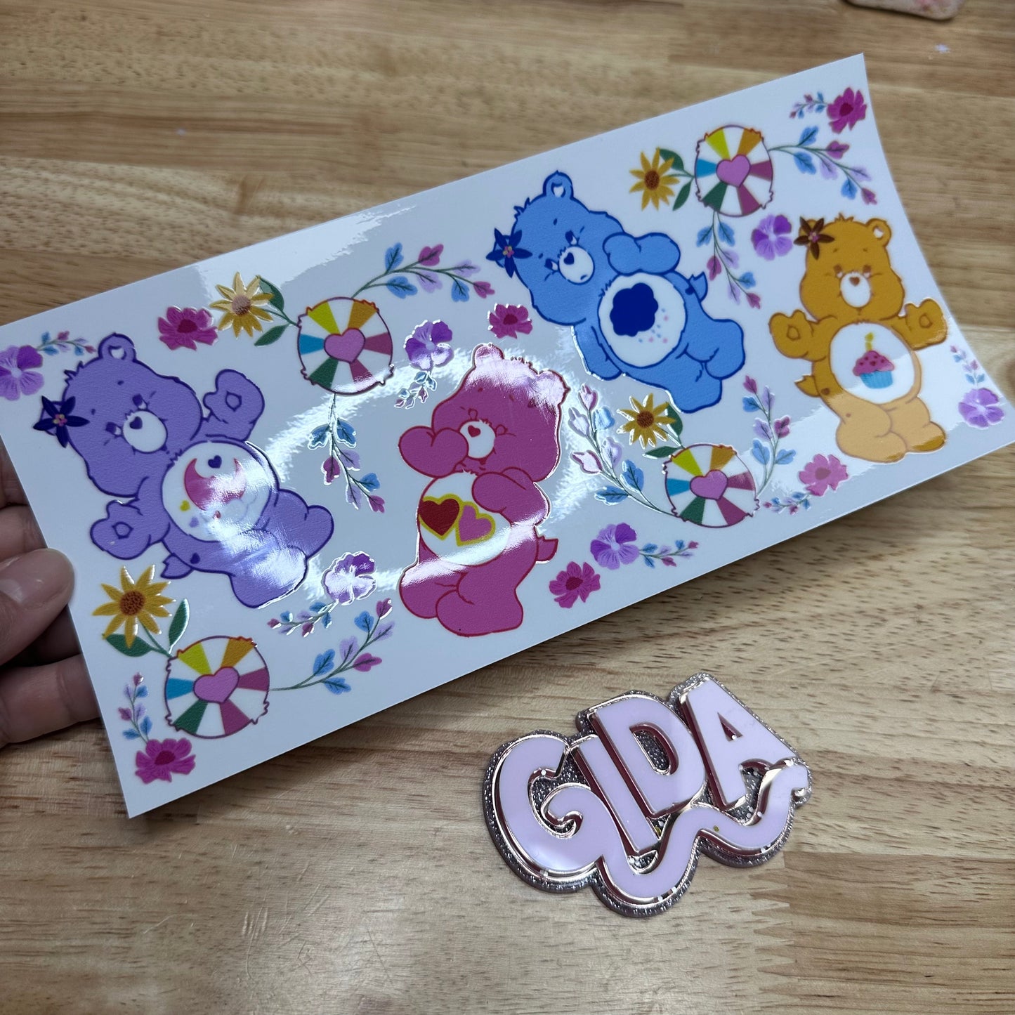 UV DTF Stickers Wraps - Ositos cariñosos Libbey Wrap