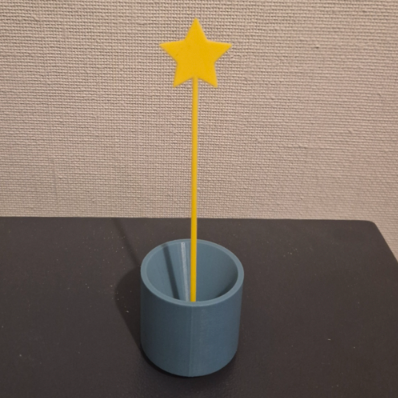 3D Printed SET Glitter funnel and Star Pokey tool for snow globes