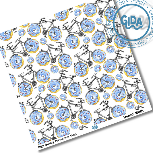 Donut Walk Printed 12x12 " Vinyl