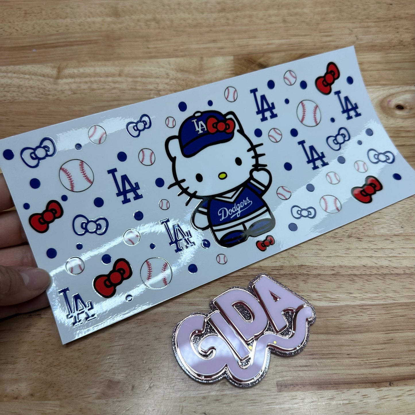 UV DTF - La Dodgers Libbey cup Wrap