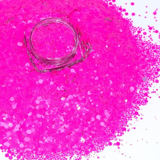 Hot Pink Chunky Glitter - 2.2 oz
