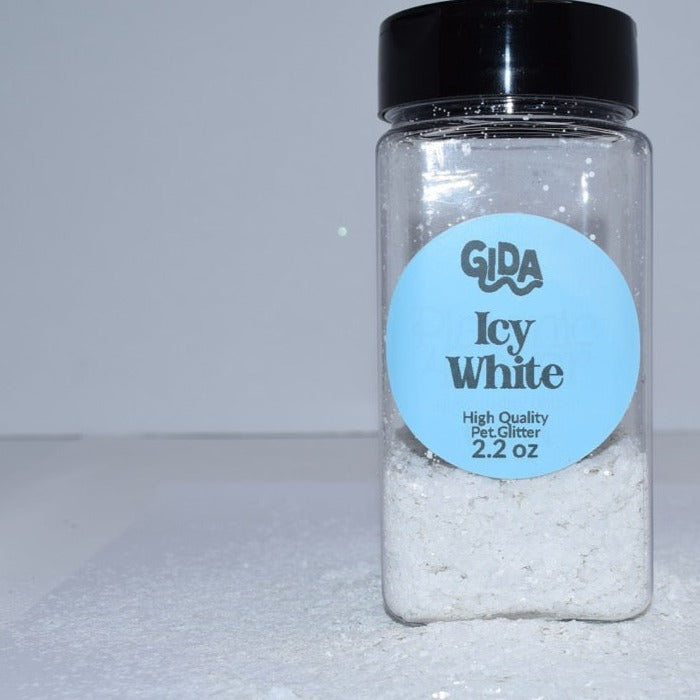 Icy White Glitter - 2.2 oz
