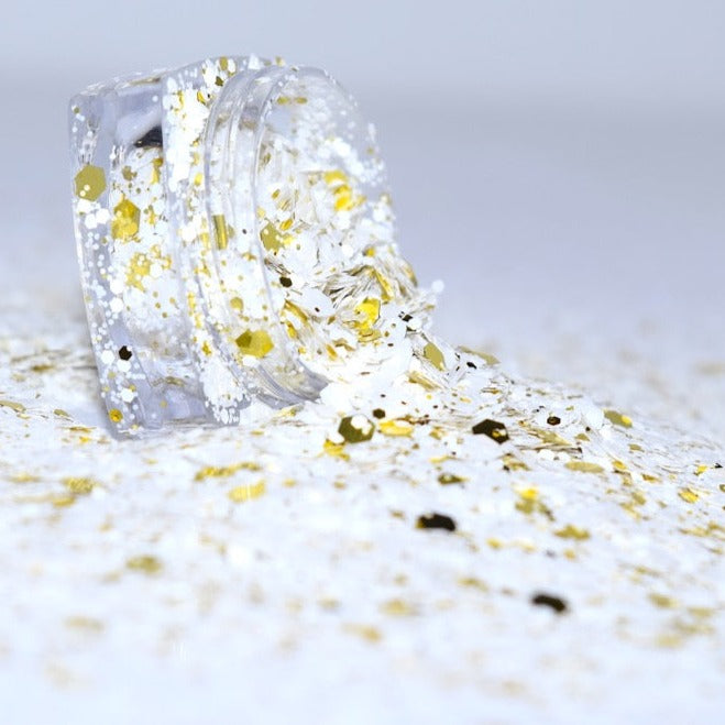 Golden White Glitter - 2.2 oz