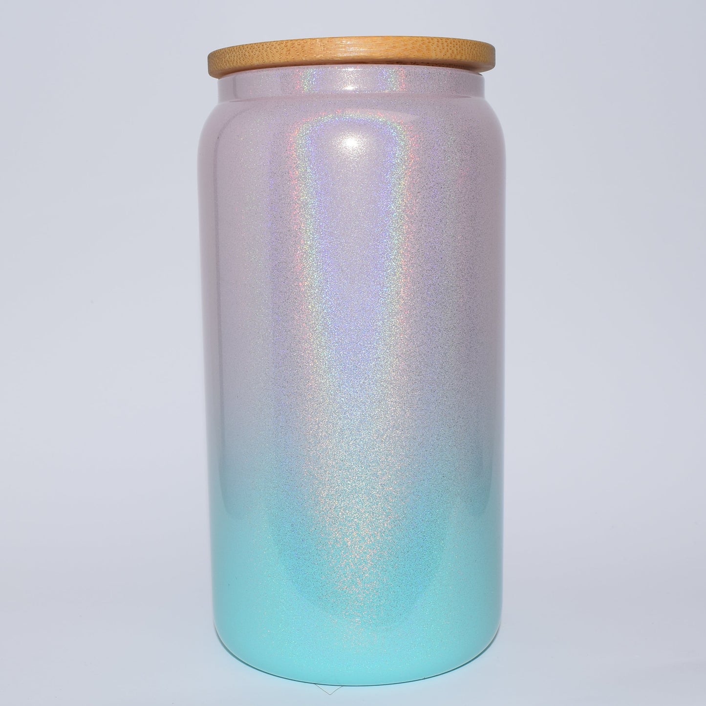 16 Oz Sublimatable DEGRADE Shimmer Glass Can Blank