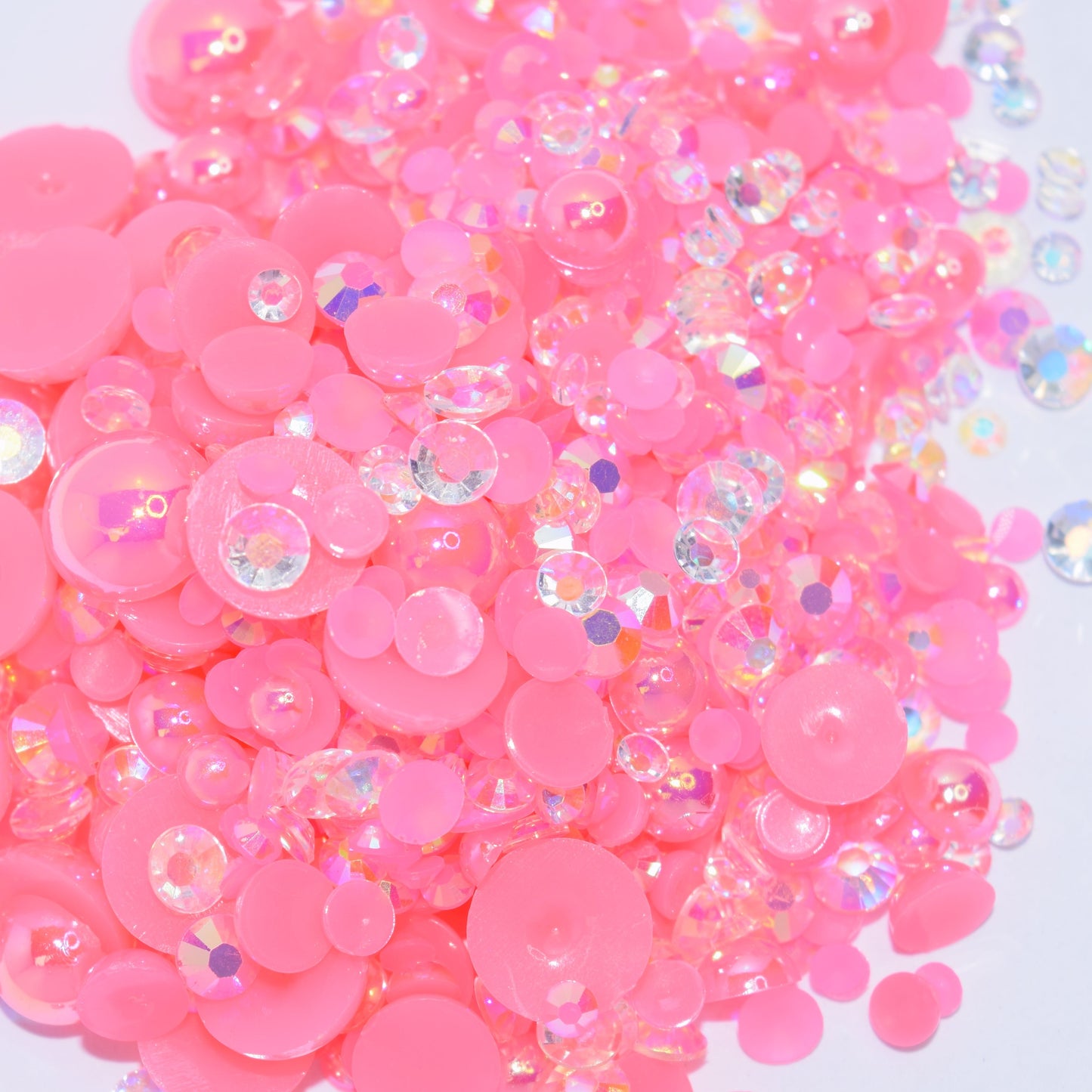 Pink Sunset Flat Back Pearl Mix - 1.2 oz